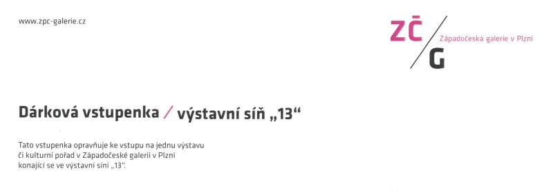 Dárková vstupenka 13 Dárková vstupenka 13