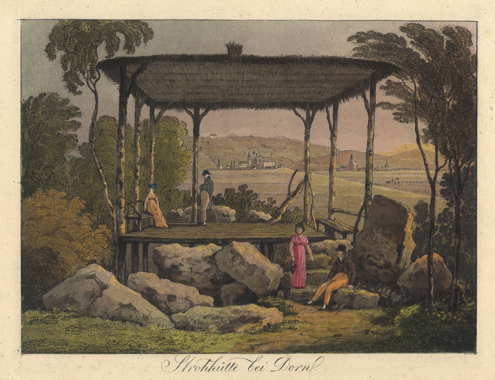 Antonín K. Balzer, Altán v parku v Trnovanech (Dorn) u Teplic, c. 1800, Regionální muzeum v Teplicích Antonín K. Balzer, Altán v parku v Trnovanech (Dorn) u Teplic, c. 1800, Regionální muzeum v Teplicích
