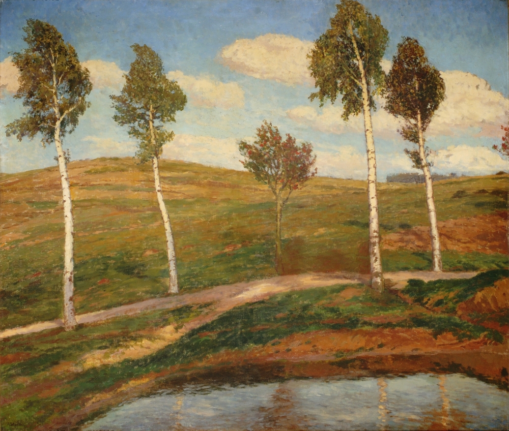 Antonín Slavíček, Silnice, Krajina z Kameniček, 1903-4, ZČG Antonín Slavíček, Silnice, Krajina z Kameniček, 1903-4, ZČG