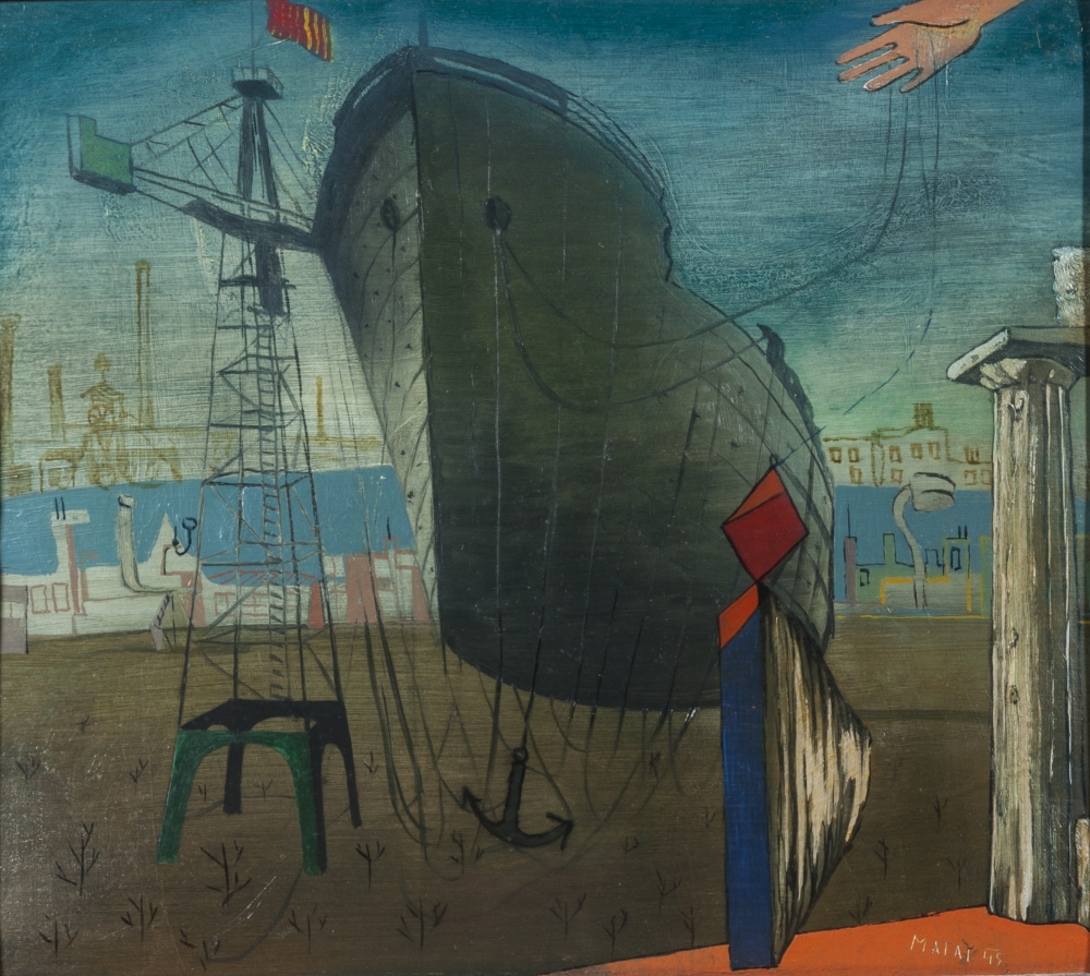 Bohumír Matal, Přístav, 1945, Muzeum města Brna Bohumír Matal, Přístav, 1945, Muzeum města Brna