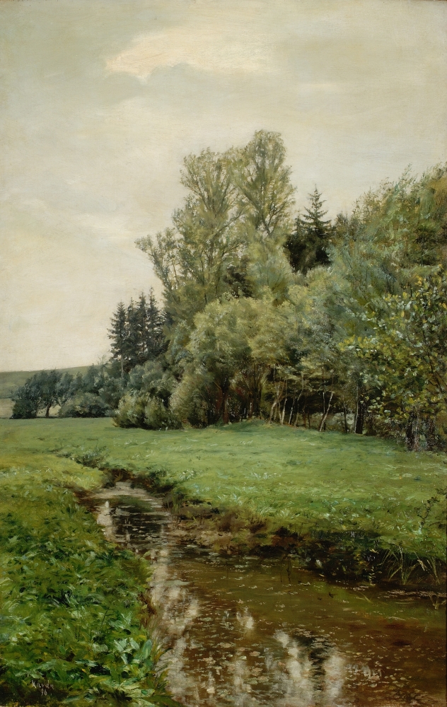 František Kaván, Potok na jaře, 1896, ZČG František Kaván, Potok na jaře, 1896, ZČG