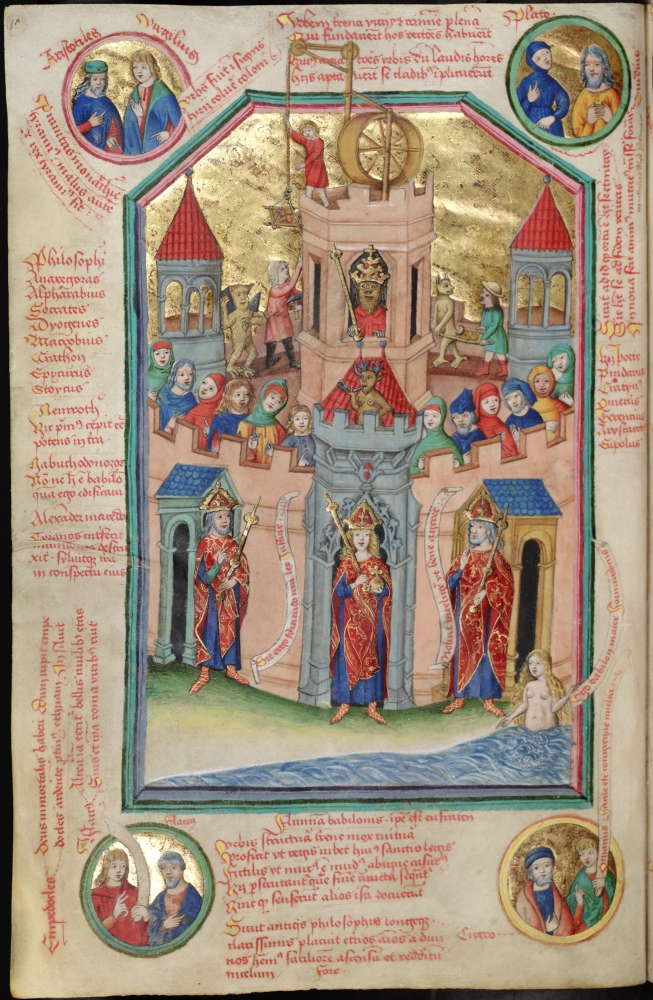Janíček Zmilelý z Písku (Dílna), Hříšný Babylon, 1495–1500, Jenský kodex, Knihovna Národního muzea Janíček Zmilelý z Písku (Dílna), Hříšný Babylon, 1495–1500, Jenský kodex, Knihovna Národního muzea