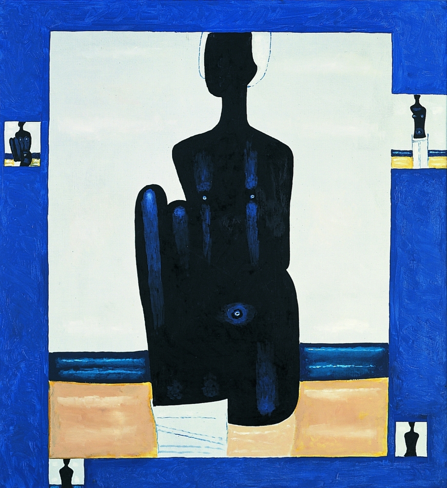 Jerzy Nowosielski, Pláž, 1994, soukromá sbírka Jerzy Nowosielski, Pláž, 1994, soukromá sbírka