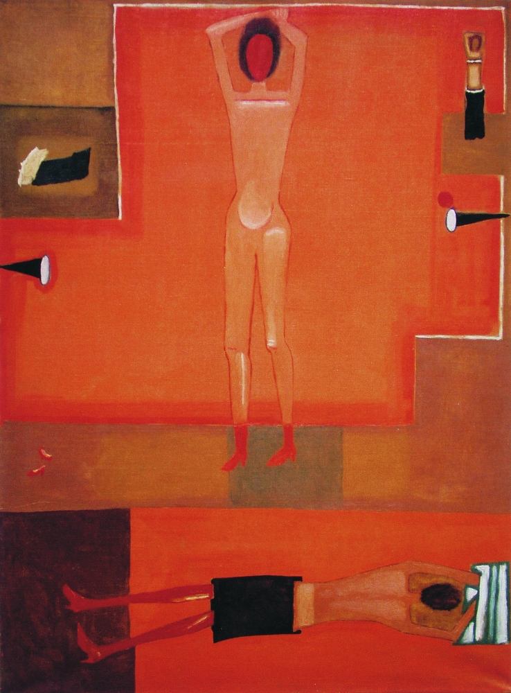 Jerzy Nowosielski, Striptýz, 1964, Městská galerie Zakopane Jerzy Nowosielski, Striptýz, 1964, Městská galerie Zakopane