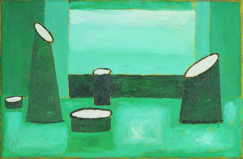 Jerzy Nowosielski, Zelené zátiší, 1984, soukromá sbírka Jerzy Nowosielski, Zelené zátiší, 1984, soukromá sbírka