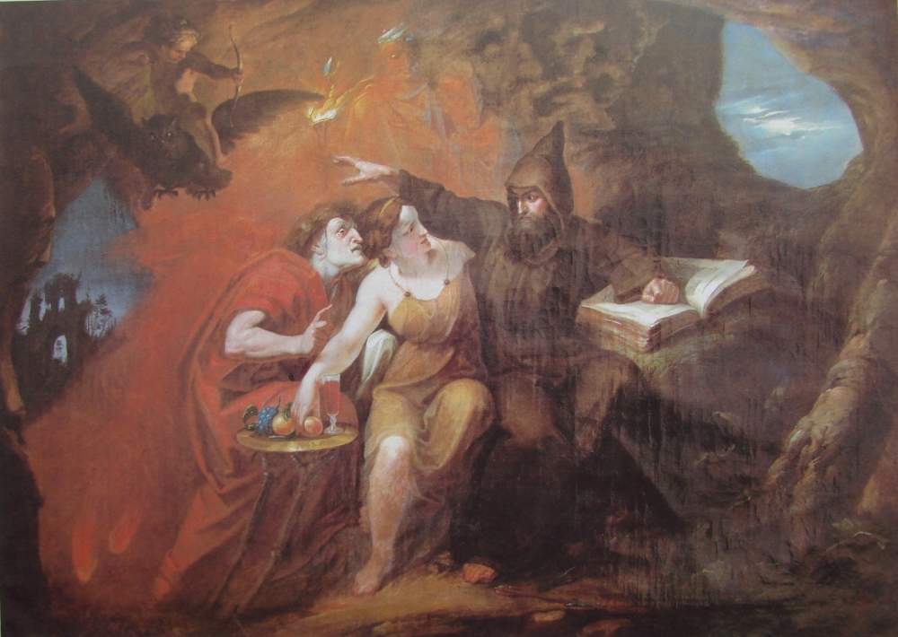 Josef Führich, Pokušení sv. Antonína, 1823, Jesuitenkolleg Wie Josef Führich, Pokušení sv. Antonína, 1823, Jesuitenkolleg Wie