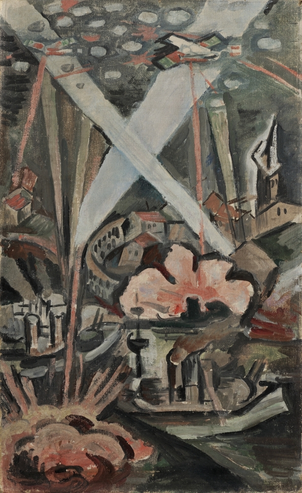 Kubišta Bohumil, Nálet na Pulu, 1915, Západočeská galerie v Plzni Kubišta Bohumil, Nálet na Pulu, 1915, Západočeská galerie v Plzni