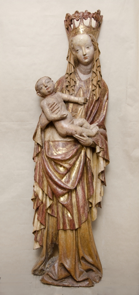 Madona z kláštera dominikánů v Plzni, zvaná z Droužetic, kolem 1410, Muzeum středního Pootaví Strakonice Madona z kláštera dominikánů v Plzni, zvaná z Droužetic, kolem 1410, Muzeum středního Pootaví Strakonice