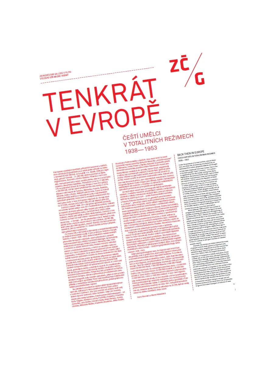 TENKRÁT V EVROPĚ. Čeští umělci v totalitních režimech 1938–1953 publikace