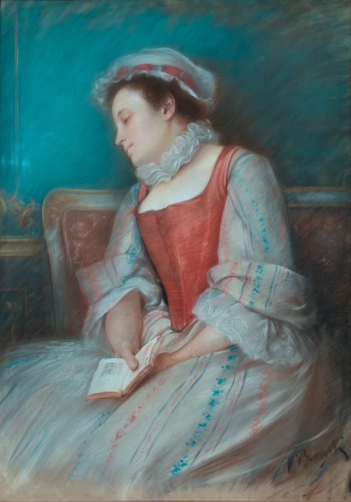 Václav Brožík, Spící guvernantka, kolem 1885, Západočeská galerie v Plzni