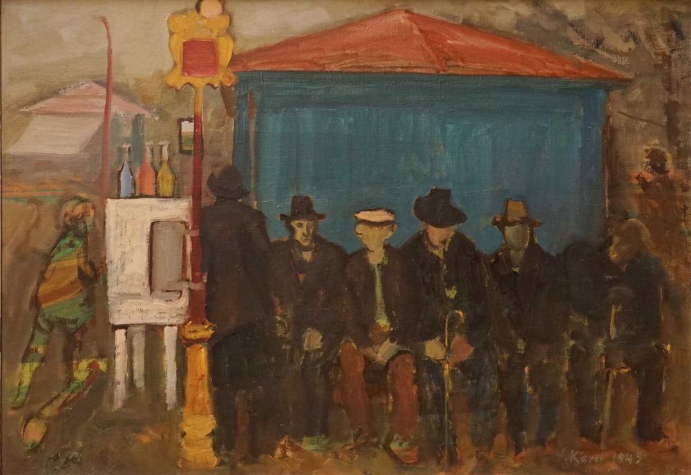 Václav Karel, Stanice ve Stromovce, 1949, ZČG Václav Karel, Stanice ve Stromovce, 1949, ZČG