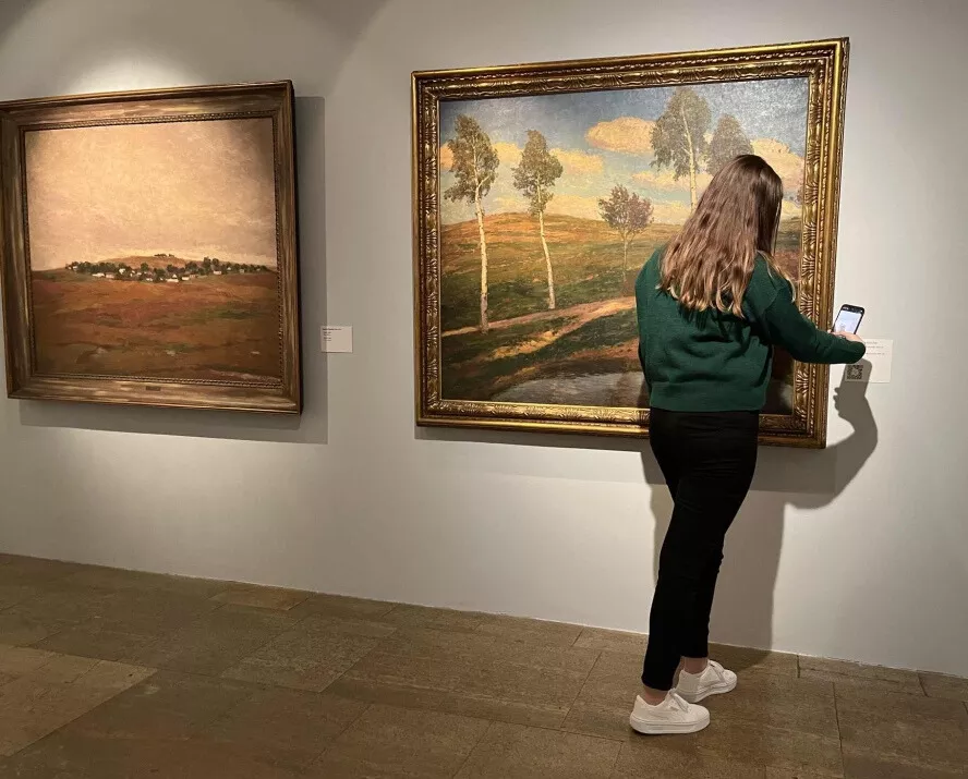 QR kódy na výstavě Zlaté časy QR kódy na výstavě Zlaté časy