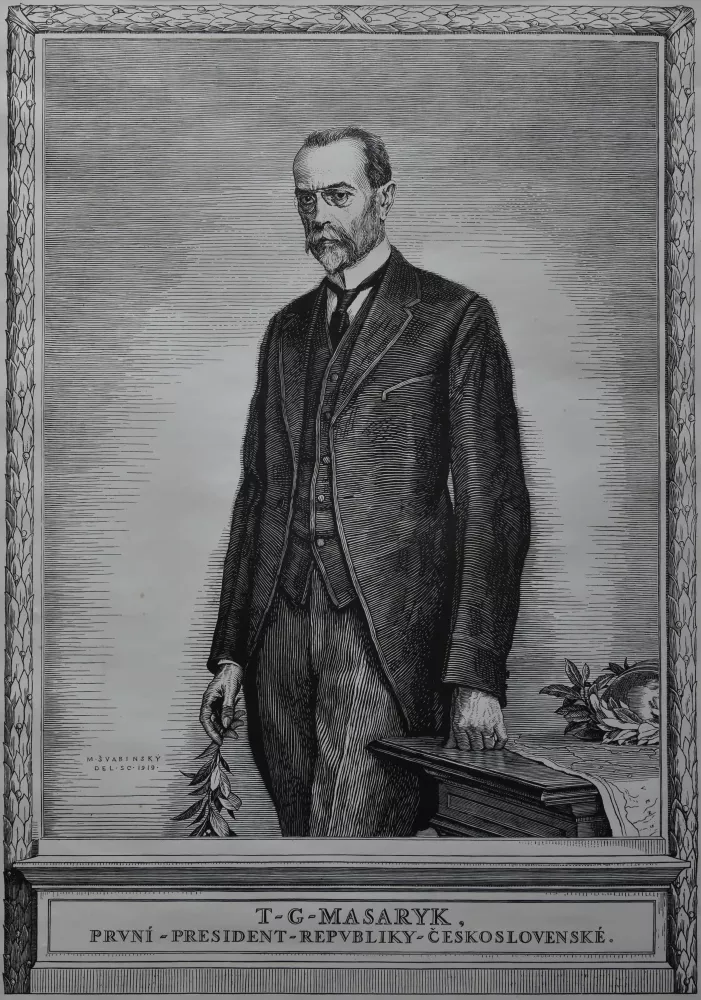 Max Švabinský, Portrét T.G. Masaryka, 1919, ZČG Max Švabinský, Portrét T.G. Masaryka, 1919, ZČG