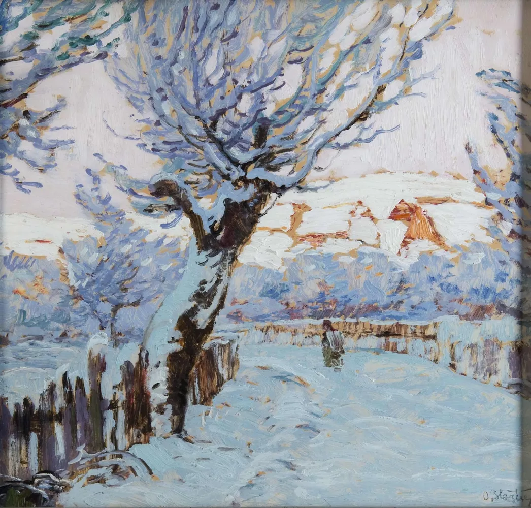 Oldřich Blažíček, Zimní krajina, 1913, ZČG