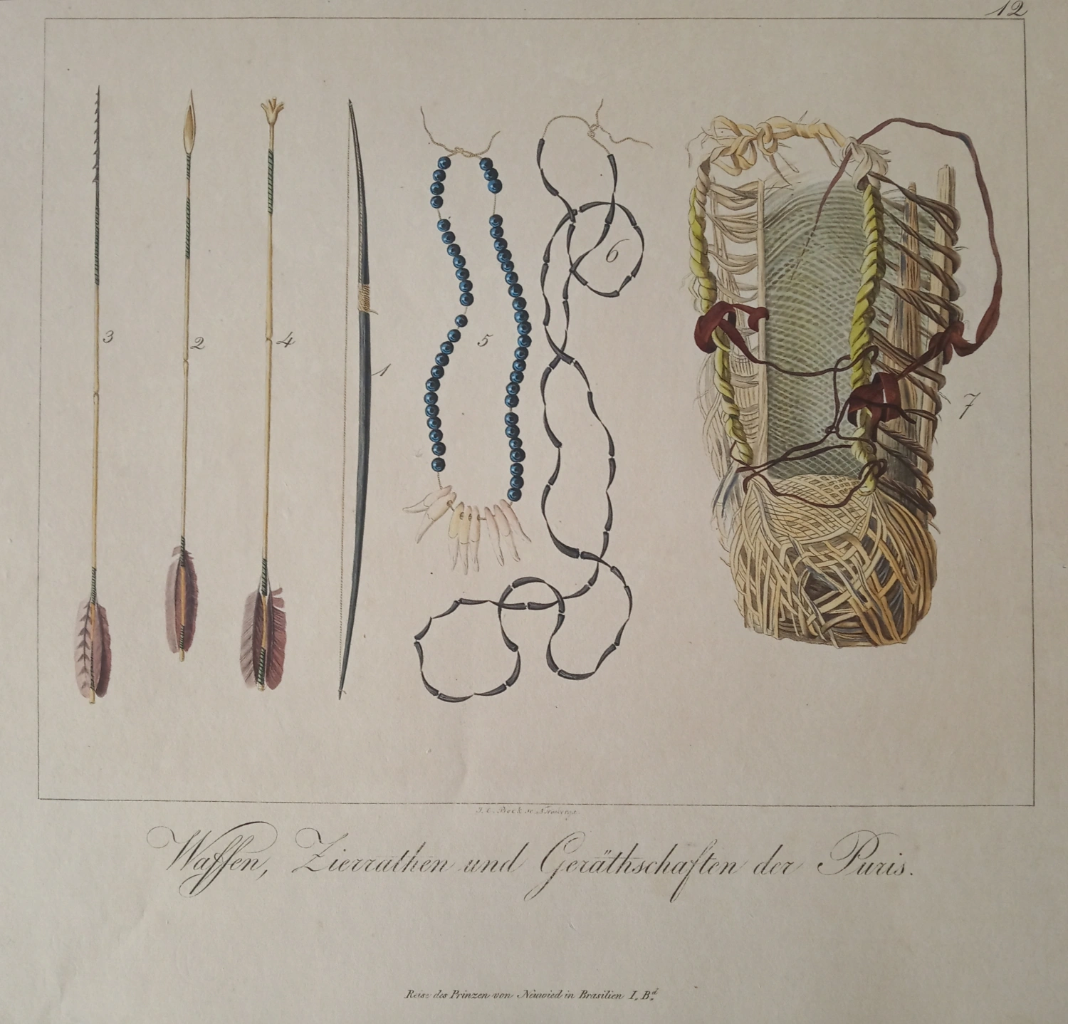 Ilustrace k cestopisu Maximiliana zu Wied-Neuwied - Reise nach Brazilien in den Jahren 1815 bis 1817, Frankfurt 1821 Ilustrace k cestopisu Maximiliana zu Wied-Neuwied - Reise nach Brazilien in den Jahren 1815 bis 1817, Frankfurt 1821