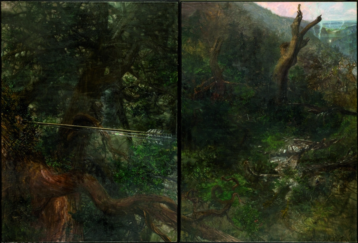 Vladivoj Kotyza, Šíp (diptych), 1989, archiv umělce Vladivoj Kotyza, Šíp (diptych), 1989, archiv umělce