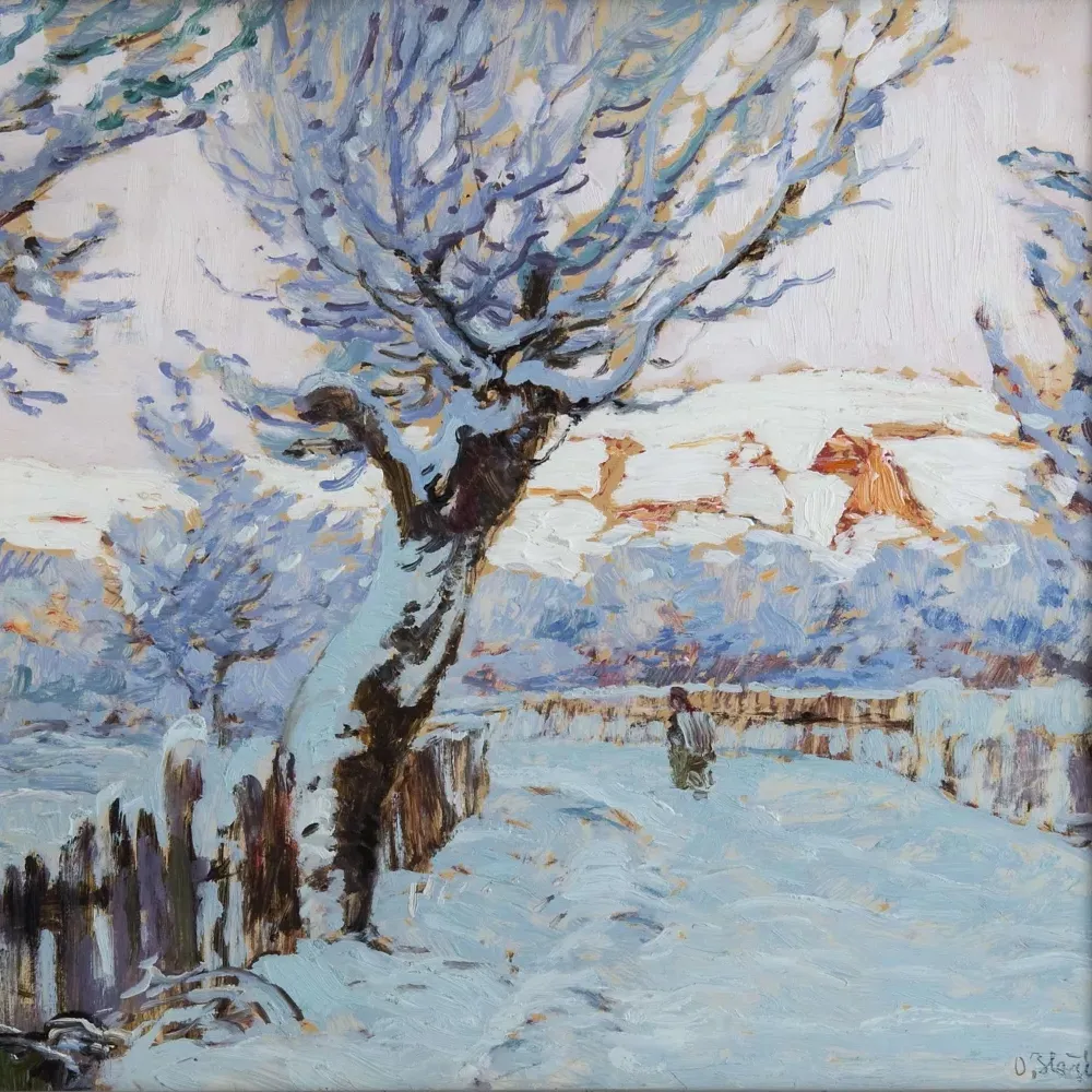 Oldřich Blažíček, Zimní krajina, 1913, ZČG