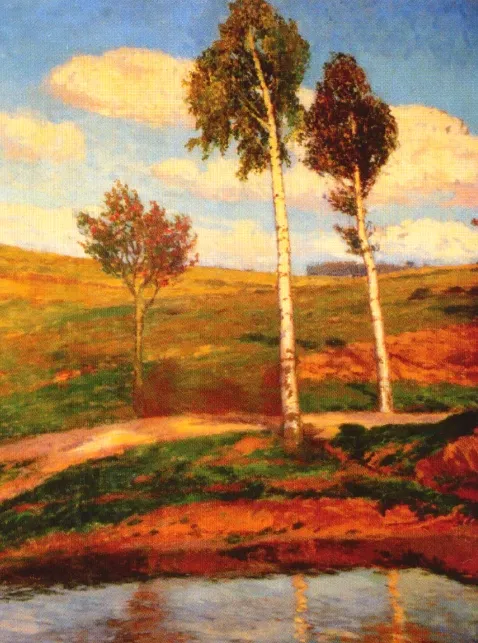 Silnice (Krajina z Kameniček) pohled