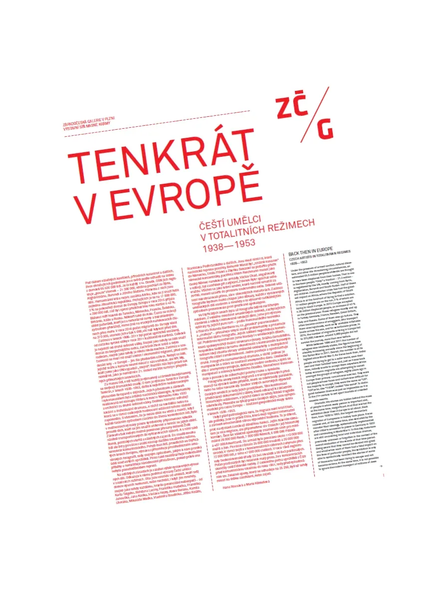 TENKRÁT V EVROPĚ. Čeští umělci v totalitních režimech 1938–1953 publikace