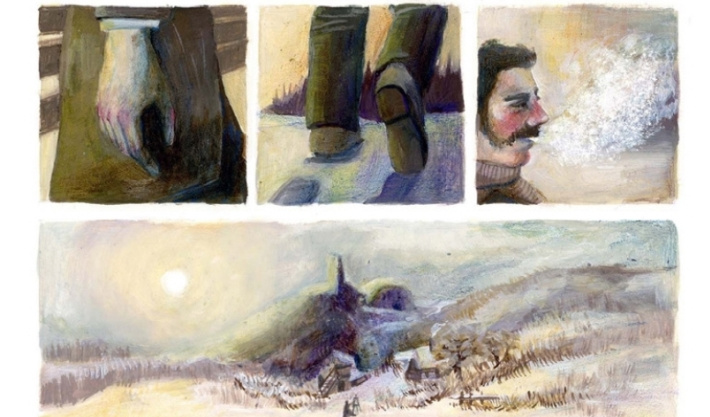Adolf Kosárek - Zimní večer, Klára Kozlová