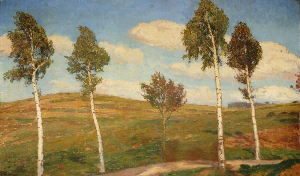 Antonín Slavíček, Silnice, Krajina z Kameniček, 1903-4, ZČG