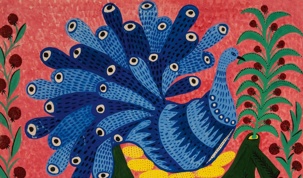 Marie Prymačenko, Čejka v hnízdě, 1965