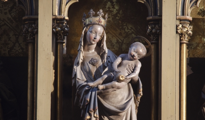 Petr Parléř a svatovítská huť, Plzeňská madona, kolem 1384, Plzeň, katedrála sv. Bartoloměje